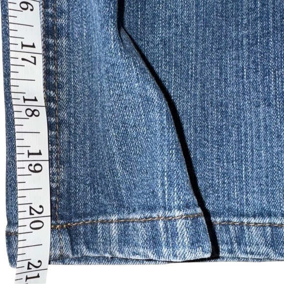 Motherhood Maternity Womens Medium 30 X 21 Blue Wide Leg Denim Capri Jeans - Picture 8 of 9